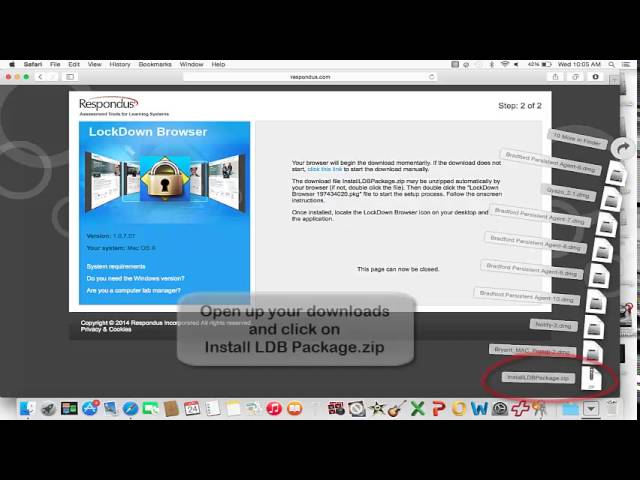 How to download respondus lockdown browser creighton